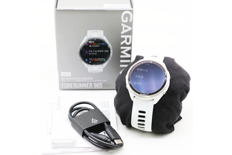【買取実績】GARMIN FORERUNNER 965 White 電子決済/音楽再生機能搭載マルチバンド対応GPSランニングウォッチ｜中古買取価格33,500円
